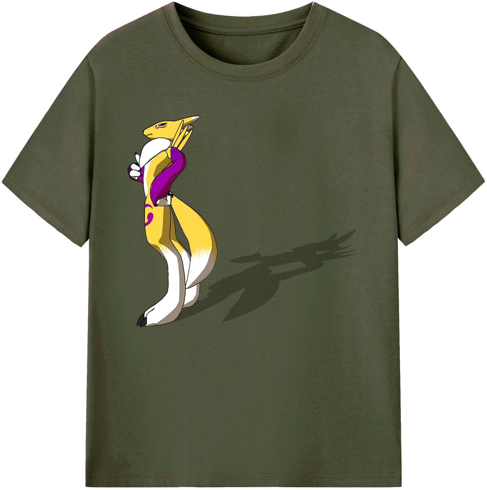 （画像用） Digimon デジタルモンスター/デジモン 綿100％ メンズ半袖Tシャツ｜肌触りやわらか＆通気性